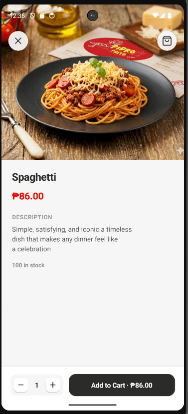 Pedro's Roving Market - Product Description for Customer App