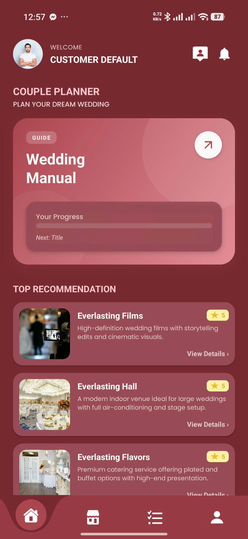 Red Carpet - Couple planner